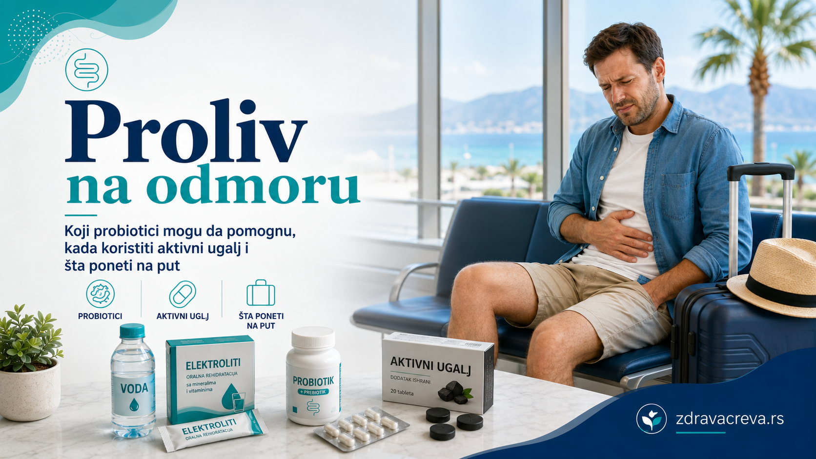 Proliv na odmoru, probiotici i šta stvarno ima smisla poneti na put