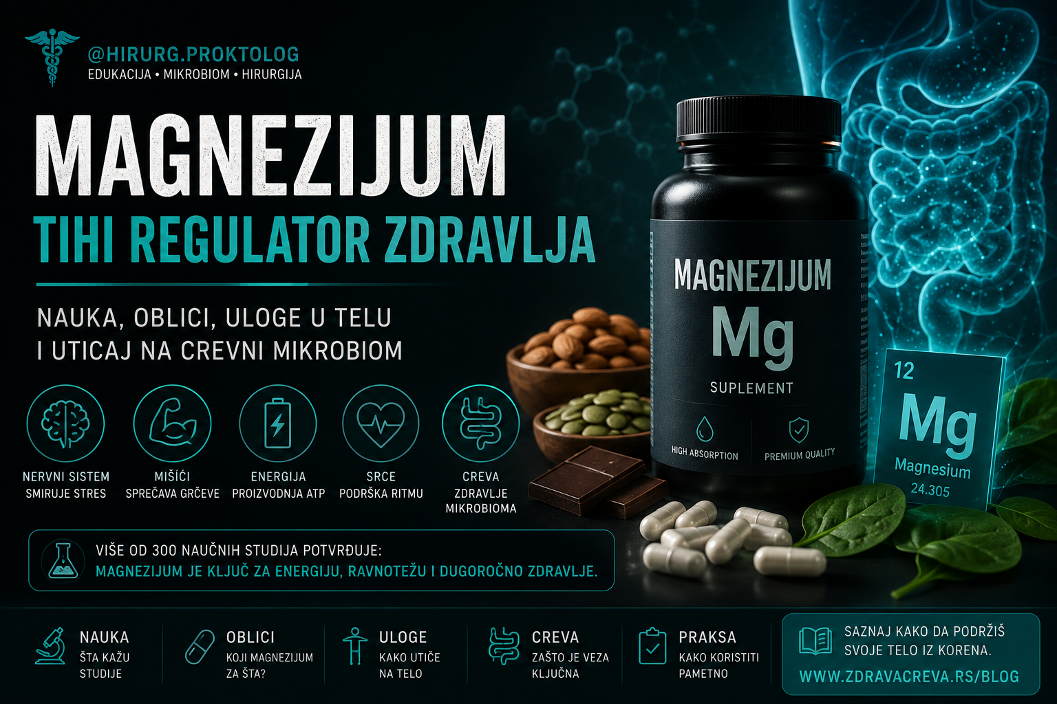 Magnezijum – tihi regulator zdravlja koji većini nedostaje